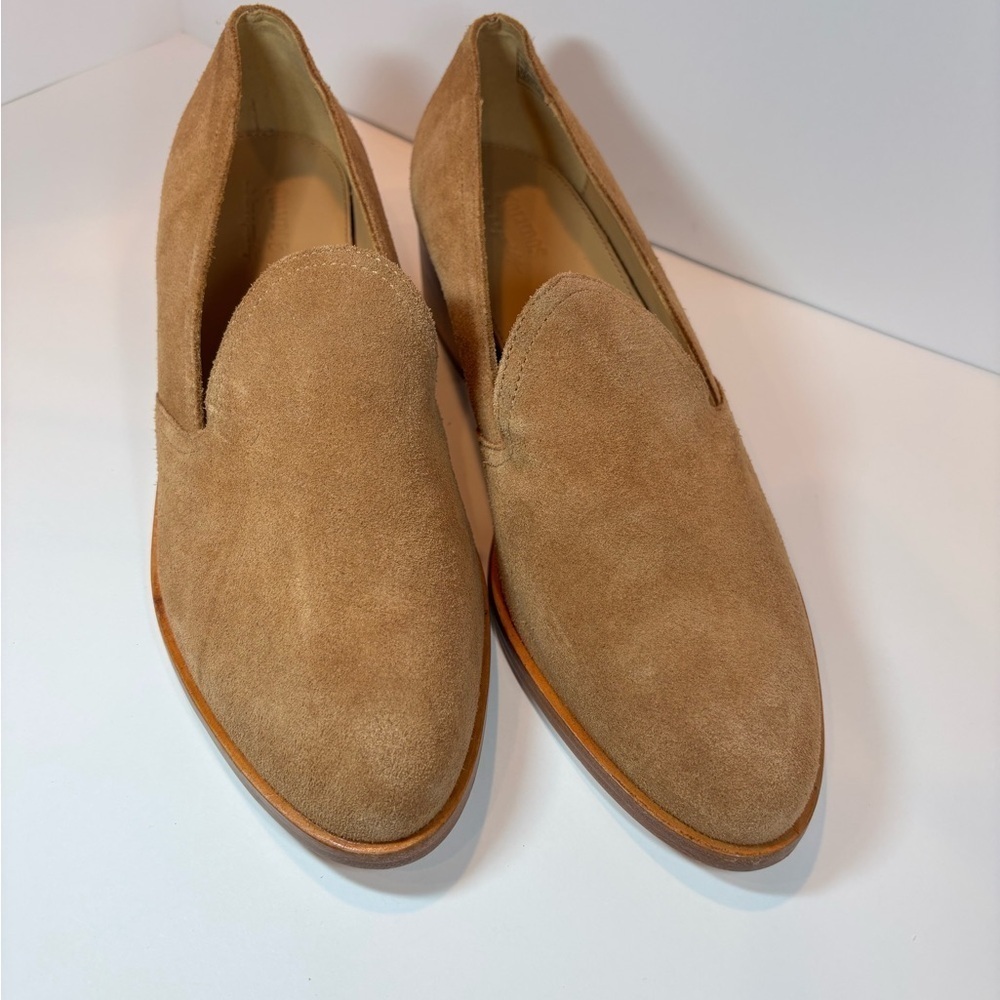 Soludos‎ Tan Suede Slip-On Loafers